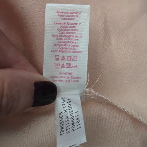 Oscar De La Renta Pink Label Delicate Touch Babydoll Slip Dress Size L Coquette - Picture 15 of 15